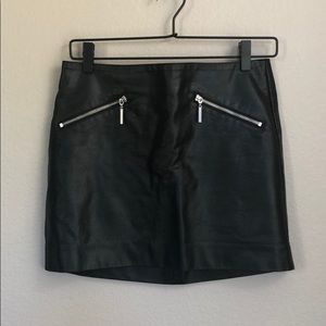H&M Faux Leather Skirt